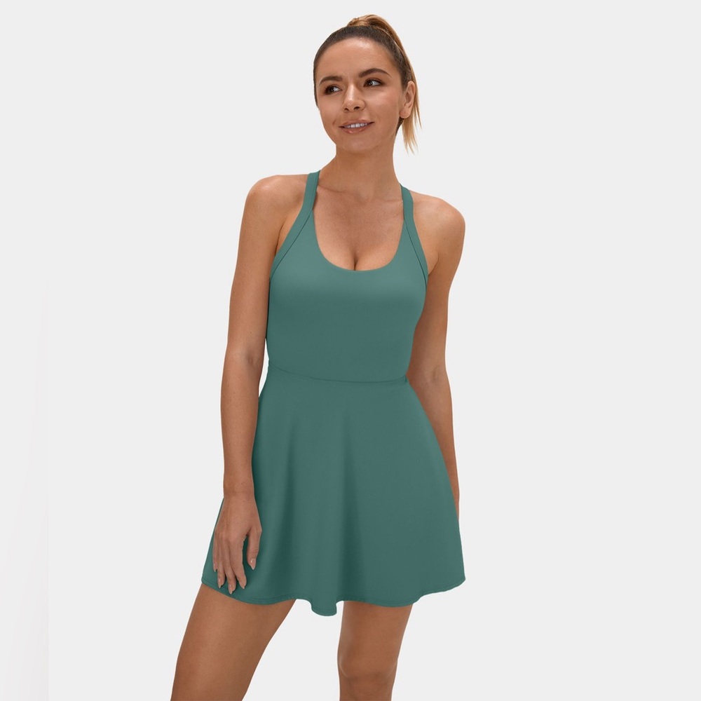 Halara Backless Twisted Active Dress- Easy Peezy Edition